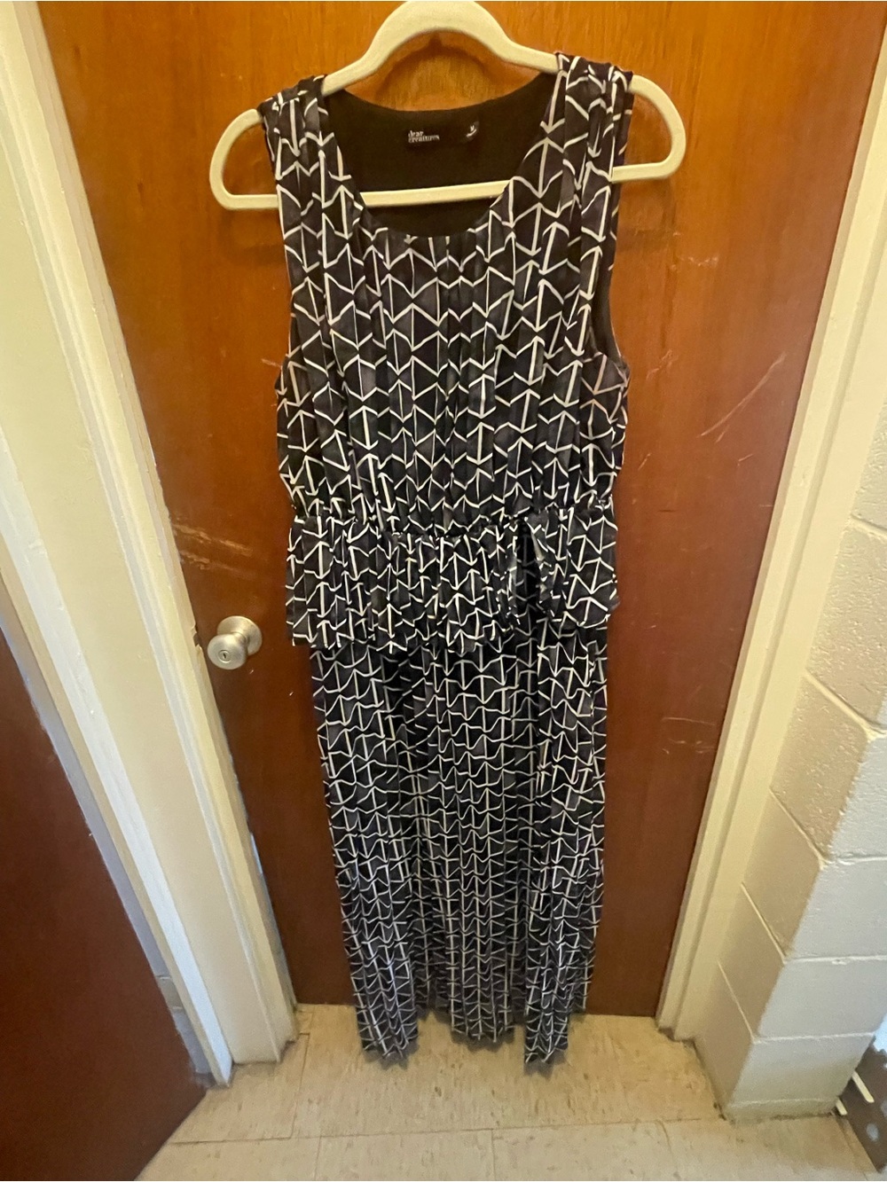 Dear Creatures black and white maxi dress